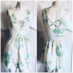Free People Spring Mini Floral Print Dress Size 4